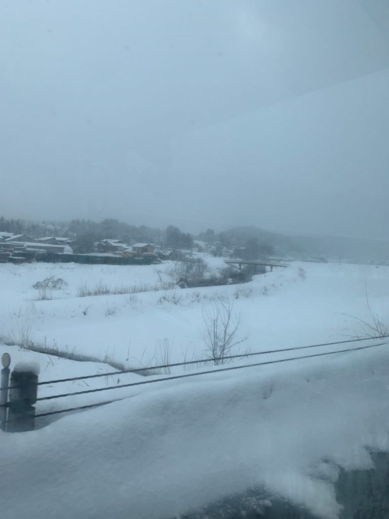 新潟の田舎の雪景色